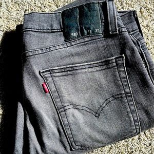 Levi's 510 gray faded 32x32